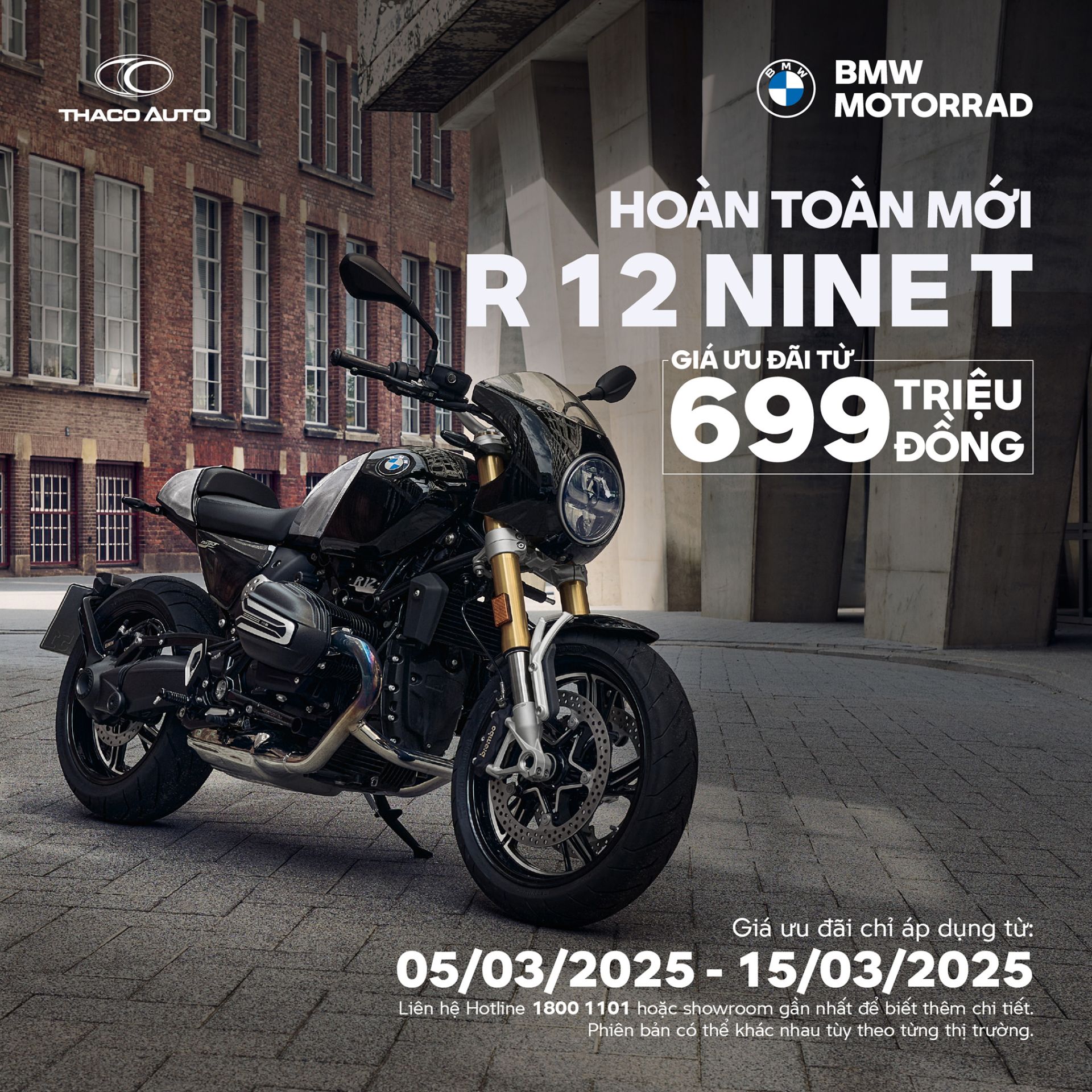 BMW R 12 nineT có số lượng giới hạn tại thị trường Việt Nam