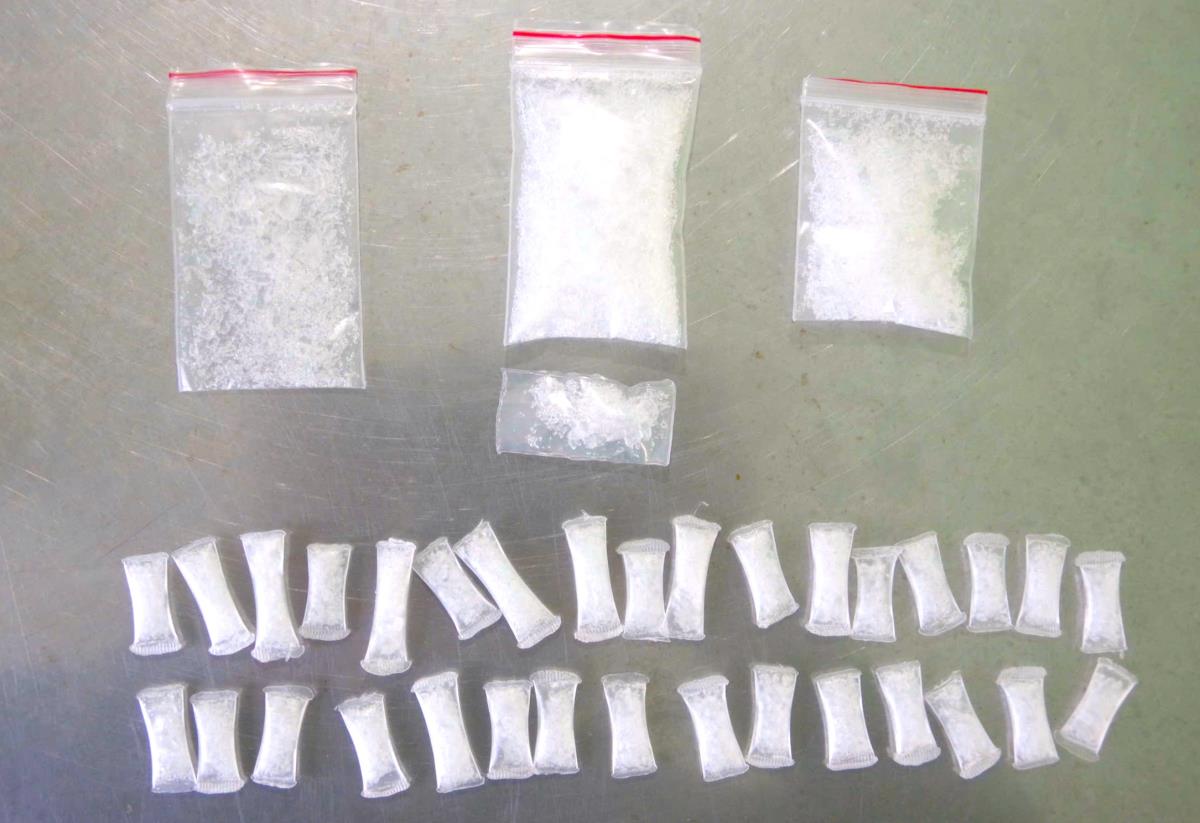 Tang vật ma túy đá bị bắt giữ