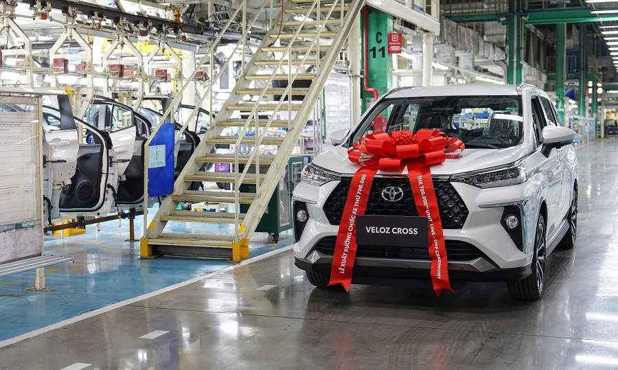 Chiếc xe xuất xưởng thứ 700.000 của Toyota Việt Nam là mẫu xe chủ lực Veloz Cross Chiếc xe xuất xưởng thứ 700.000 của Toyota Việt Nam là mẫu xe chủ lực Veloz Cross