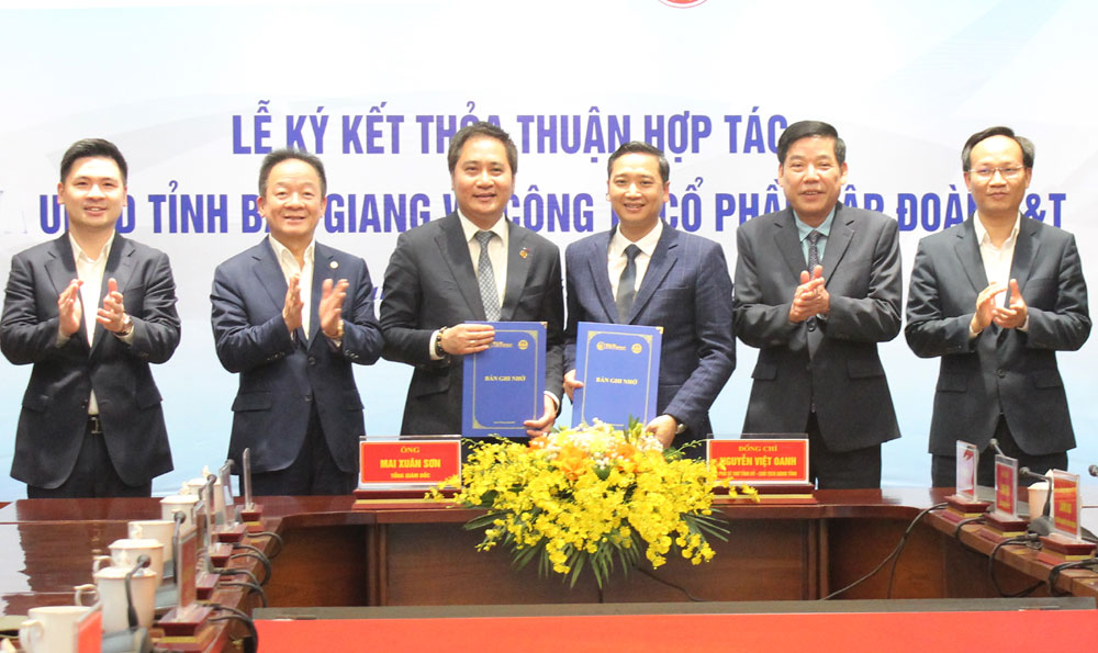 Bắc Giang ký kết thỏa thuận hợp tác với Công ty cổ phần Tập đoàn T&T