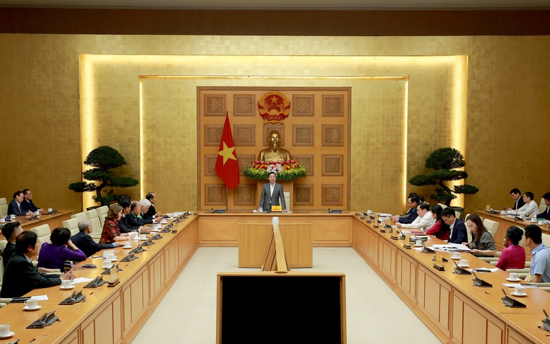 Các đại biểu trao đổi về các kiến nghị, đề xuất của Tổng hội Nông nghiệp và phát triển nông thôn Việt Nam - Ảnh: VGP/Minh Khôi