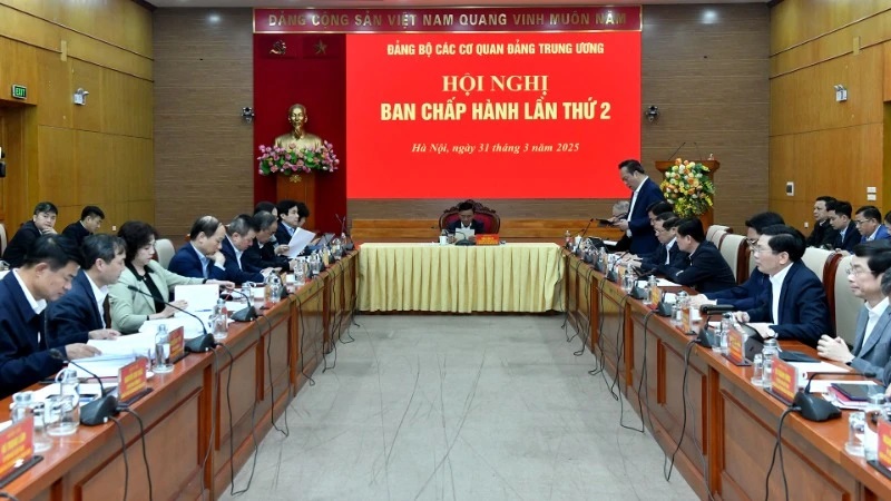 Ban Chấp hành Đảng bộ các cơ quan Đảng Trung ương tổ chức hội nghị Ban Chấp hành lần thứ 2. (Ảnh: ĐĂNG KHOA) Ban Chấp hành Đảng bộ các cơ quan Đảng Trung ương tổ chức hội nghị Ban Chấp hành lần thứ 2. (Ảnh: ĐĂNG KHOA)
