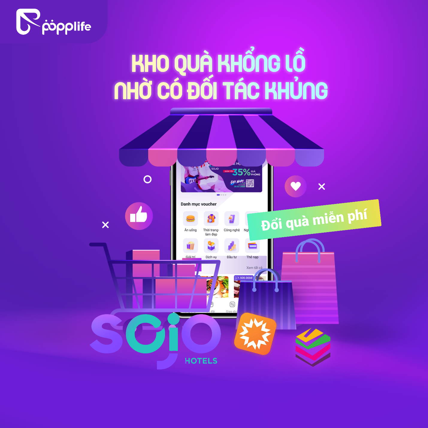SOJO Hotels là đối tác chiến lược quan trọng của Popplife