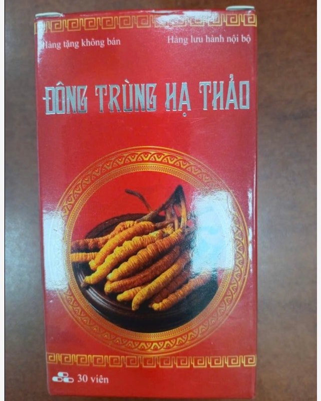 Mẫu sản phẩm Đông trùng hạ thảo có chứa chất cấm. Ảnh: Cục An toàn thực phẩm