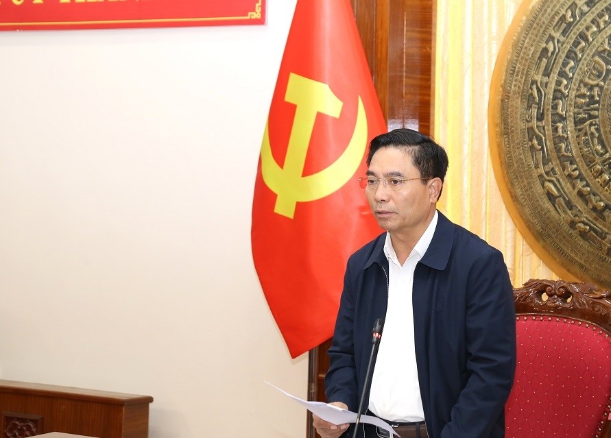 Bí thư Tỉnh ủy Nguyễn Doãn Anh phát biểu kết luận tại hội nghị.