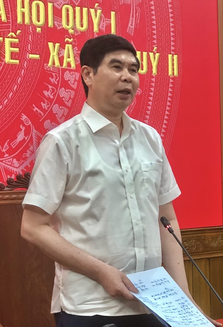 Ông Lâm Hải Giang phát biểu kết luận tại buổi Họp báo. Ảnh: VH