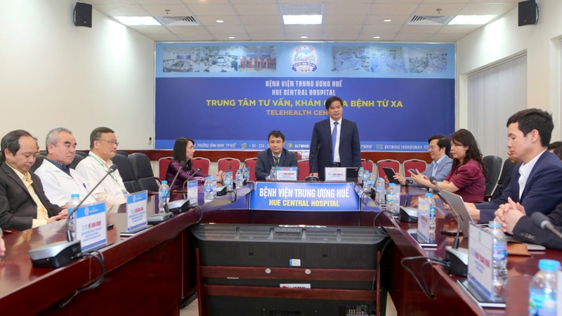 PGS.TS.BS. Đào Xuân Cơ – Giám đốc bệnh viện Bạch Mai Hà Nội phát biểu tại Lễ ký kết