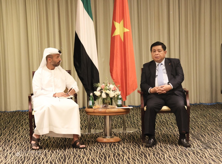 Phó Thủ tướng Nguyễn Chí Dũng chia sẻ, Chính phủ Việt Nam sẵn sàng đối thoại, bàn bạc với UAE về những hợp tác chiến lược - Ảnh: VGP/Thu Sa