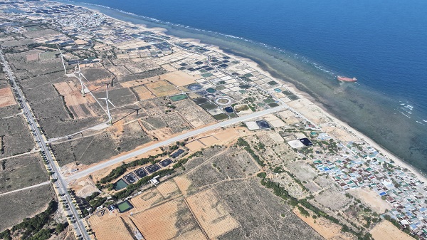 Xã Phước Dinh, huyện Thuận Nam, tỉnh Ninh Thuận, nơi sẽ xây dựng Nhà máy ĐHN Ninh Thuận 1