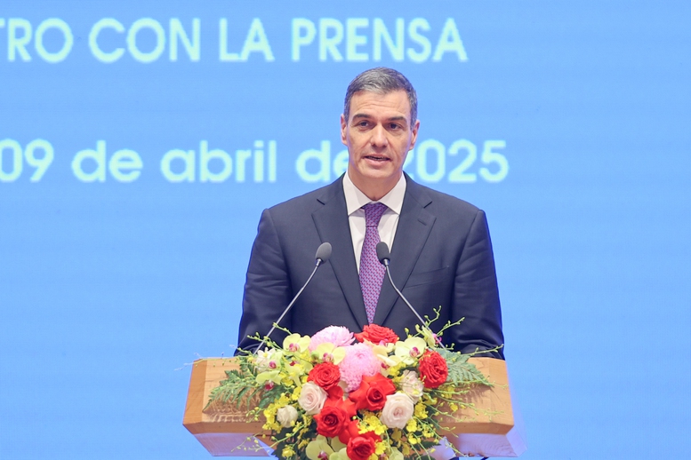 Thủ tướng Tây Ban Nha đánh giá Việt Nam hiện là một quốc gia có vai trò quan trọng tại châu Á và ngày càng đóng vai trò chủ động dẫn dắt trên trường quốc tế - Ảnh: VGP/Nhật Bắc