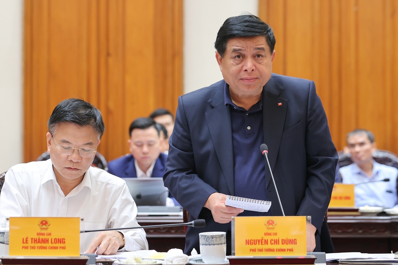 Phó Thủ tướng Nguyễn Chí Dũng phát biểu tại phiên họp - Ảnh: VGP/Nhật Bắc