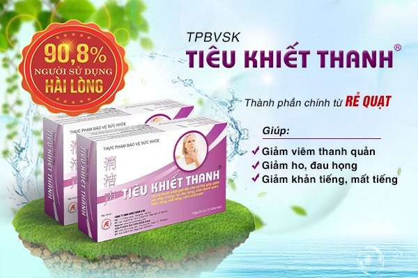 Tiêu Khiết Thanh giúp cải thiện khàn tiếng, viêm thanh quản Tiêu Khiết Thanh giúp cải thiện khàn tiếng, viêm thanh quản