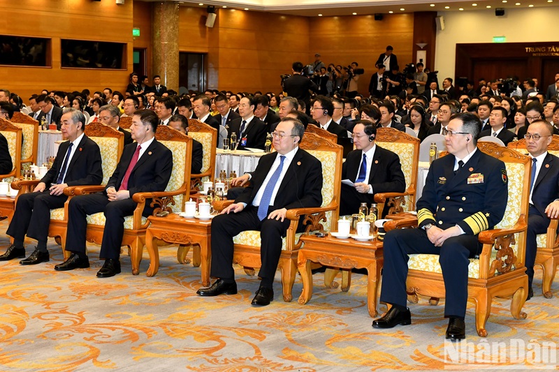 Các đại biểu cấp cao dự Gặp gỡ hữu nghị nhân dân Việt Nam-Trung Quốc