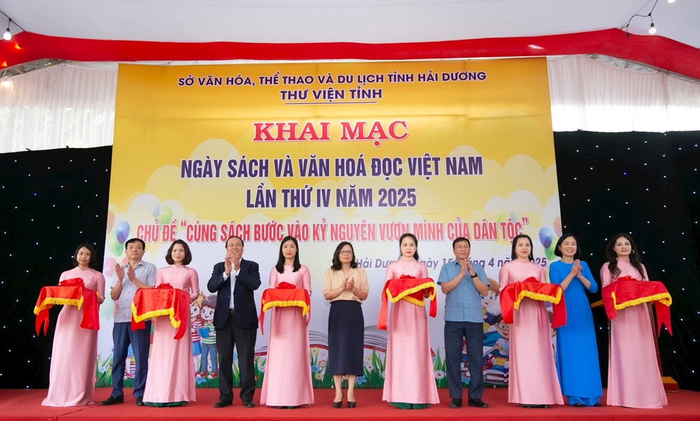 Tỉnh Hải Dương khai mạc Ngày sách và Văn hóa đọc Việt Nam lần thứ 4 năm 2025