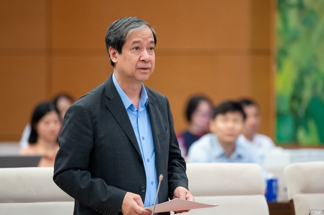 Bộ trưởng Bộ Giáo dục và Đào tạo Nguyễn Kim Sơn phát biểu Bộ trưởng Bộ Giáo dục và Đào tạo Nguyễn Kim Sơn phát biểu