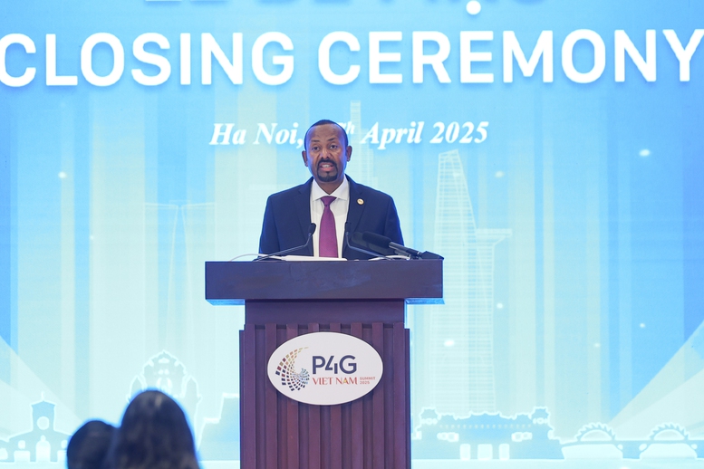 Thủ tướng Ethiopia Abiy Ahmed Ali khẳng định ủng hộ hoàn toàn Tuyên bố Hà Nội, vinh dự đảm nhận vai trò Chủ tịch HNTĐ P4G 2027 - Ảnh: VGP/Nhật Bắc Thủ tướng Ethiopia Abiy Ahmed Ali khẳng định ủng hộ hoàn toàn Tuyên bố Hà Nội, vinh dự đảm nhận vai trò Chủ tịch HNTĐ P4G 2027 - Ảnh: VGP/Nhật Bắc