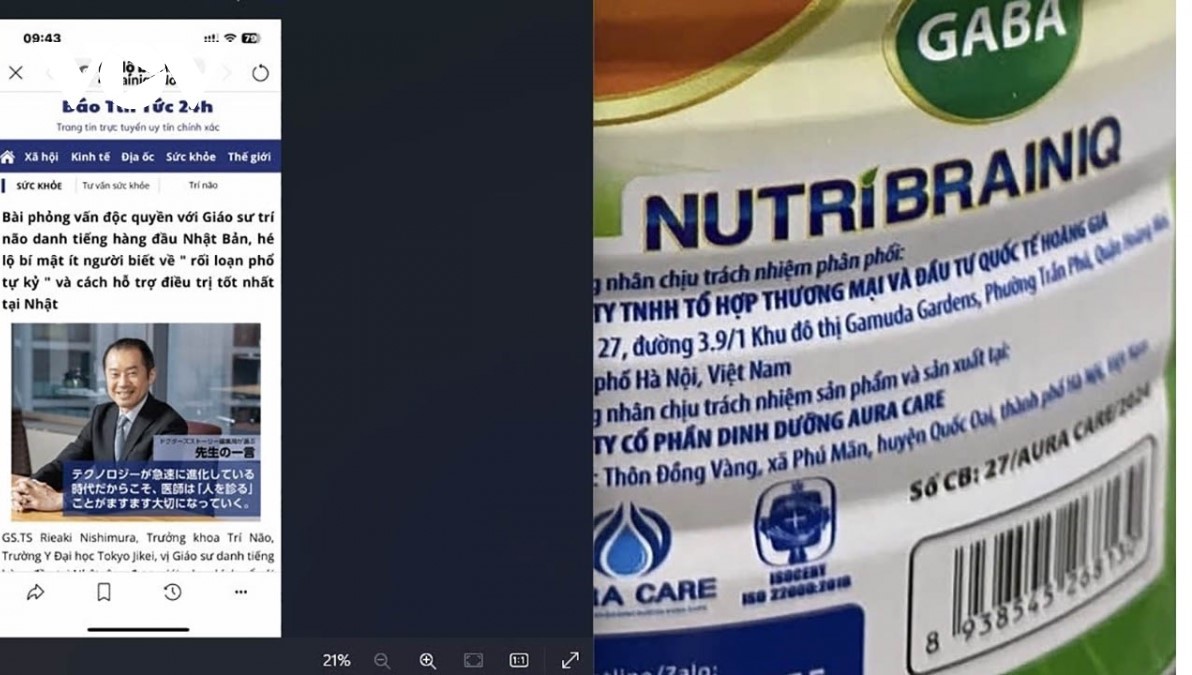 hực phẩm bổ sung Nutri Brain IQ quảng cáo thổi phồng” thành “thần dược” chữa bệnh tự kỷ hực phẩm bổ sung Nutri Brain IQ quảng cáo thổi phồng” thành “thần dược” chữa bệnh tự kỷ