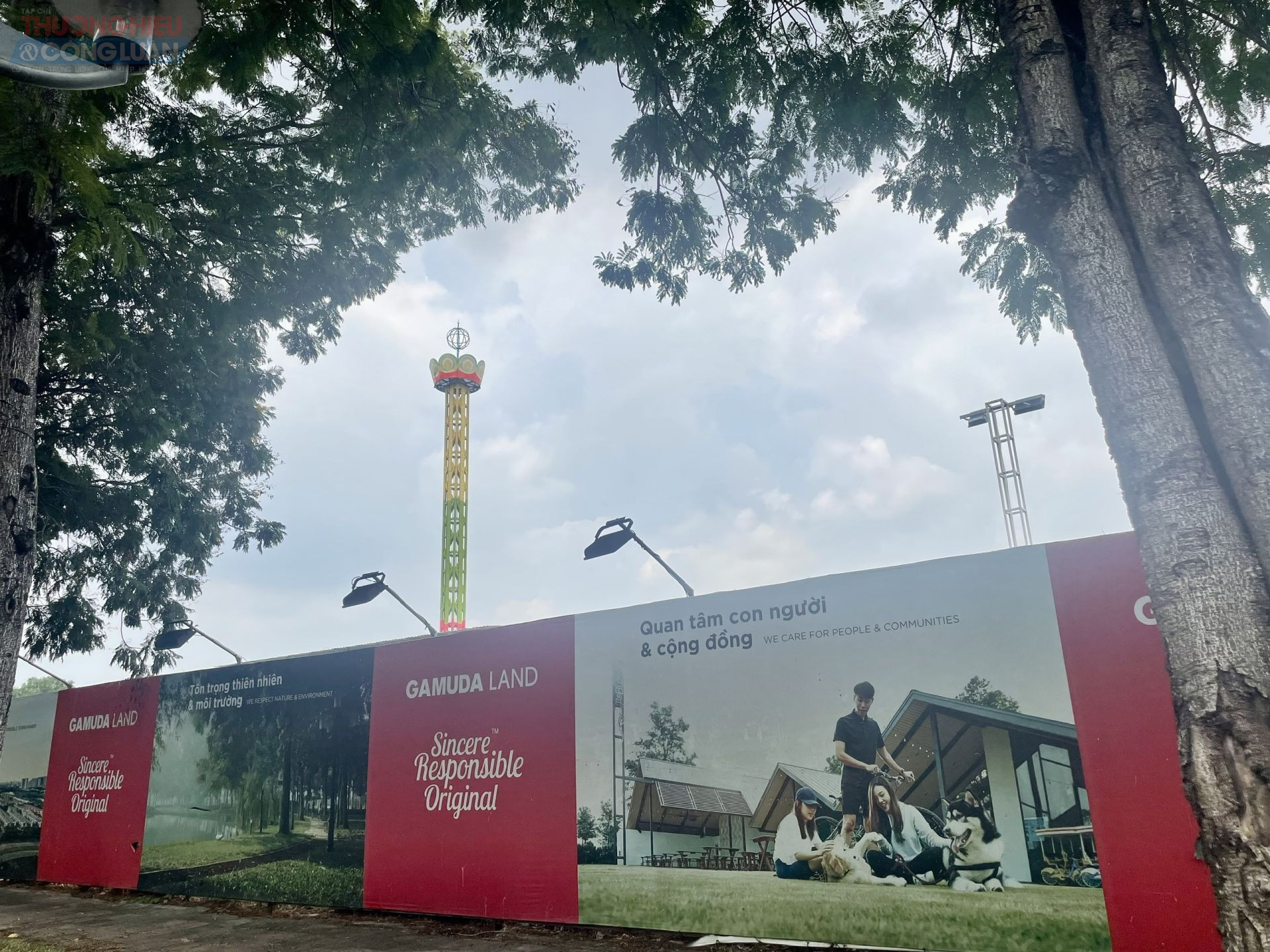 Khu vực được quây tôn tại dự án Celadon City