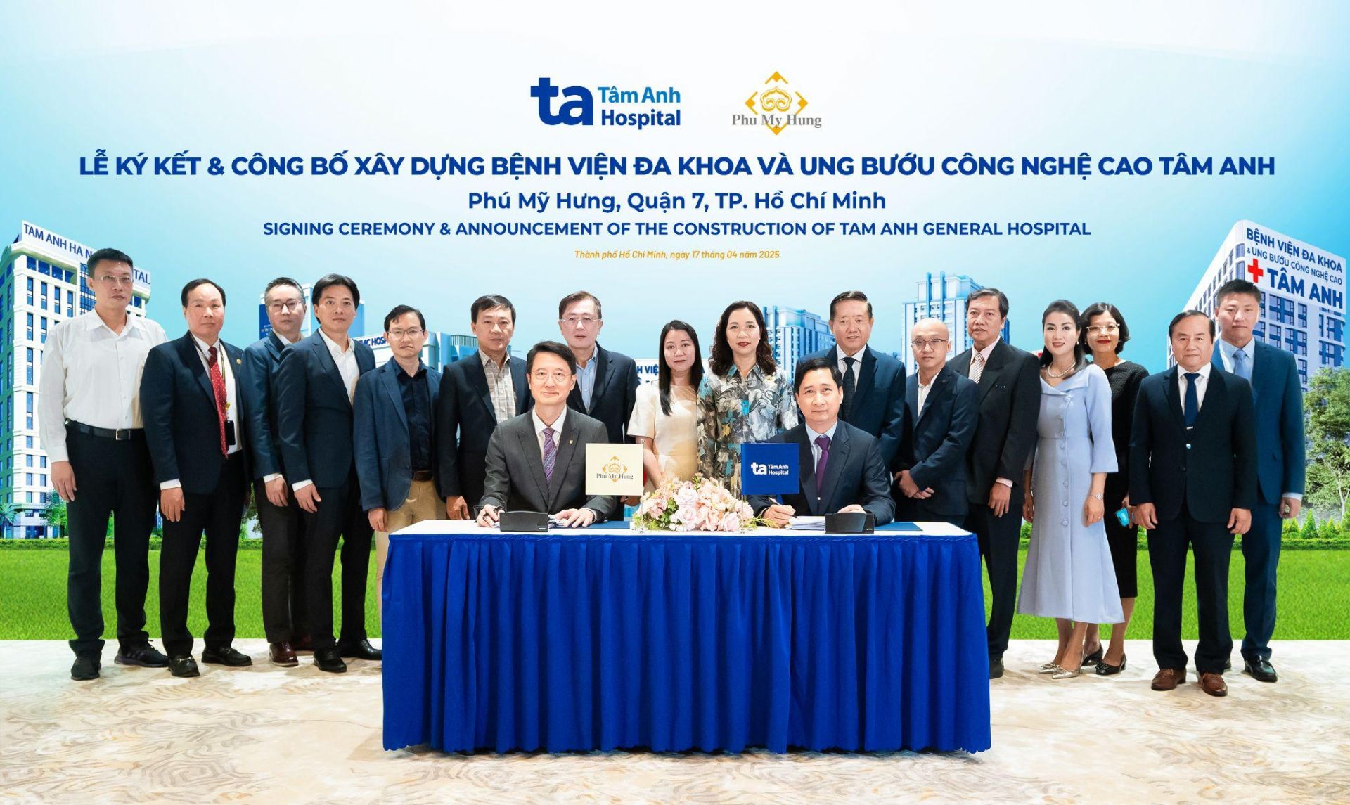 Ông Ngô Chí Dũng, Chủ tịch Hội đồng quản trị kiêm Tổng giám đốc Hệ thống Bệnh viện Đa khoa Tâm Anh (phải) và ông Gary Tseng - Tổng giám đốc Công ty Phú Mỹ Hưng cùng ký kết biên bản hợp tác. Ảnh: Hưng Thanh Ông Ngô Chí Dũng, Chủ tịch Hội đồng quản trị kiêm Tổng giám đốc Hệ thống Bệnh viện Đa khoa Tâm Anh (phải) và ông Gary Tseng - Tổng giám đốc Công ty Phú Mỹ Hưng cùng ký kết biên bản hợp tác. Ảnh: Hưng Thanh