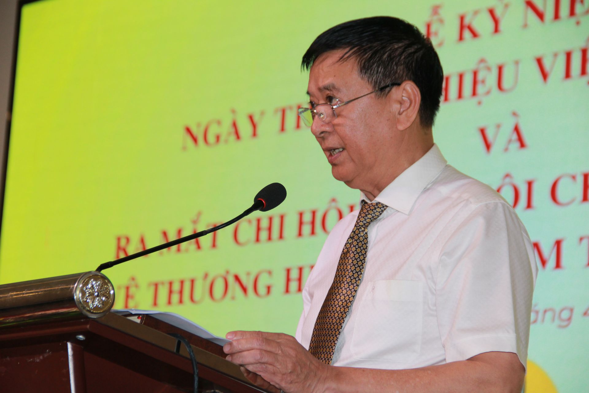 ông Nguyễn Đăng Sinh, Chủ tịch Hiệp hội Chống hàng giả và Bảo vệ thương hiệu Việt Nam phát biểu tại sự kiện