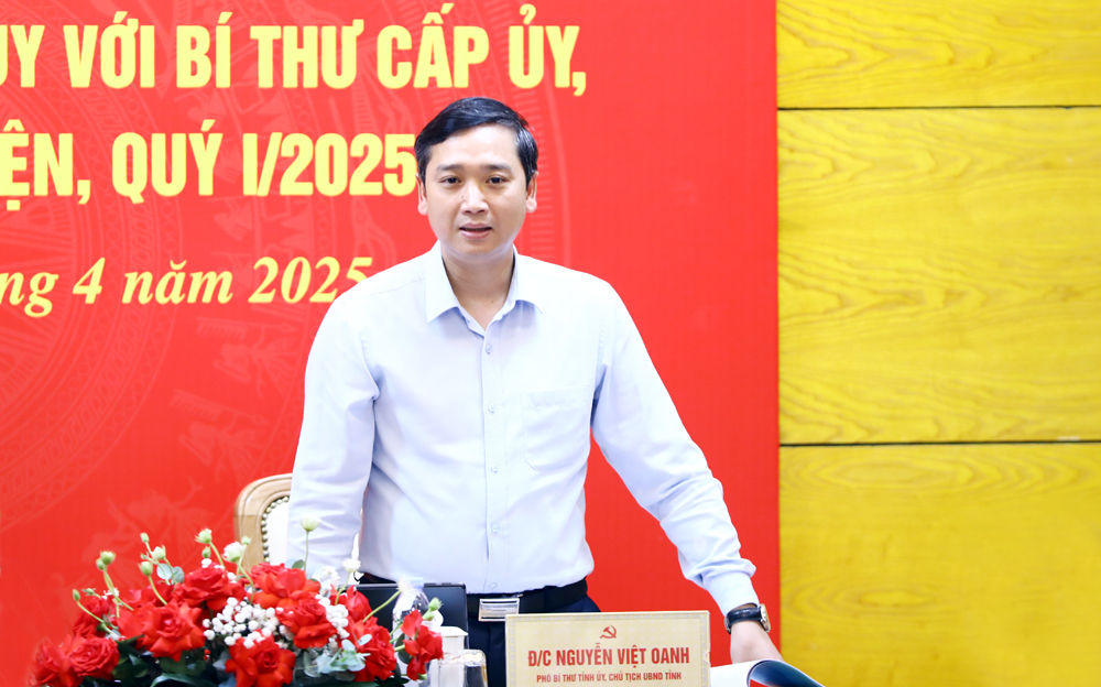 Đồng chí Nguyễn Việt Oanh, Phó Bí thư Tỉnh ủy, Chủ tịch UBND tỉnh làm rõ một số nội dung.