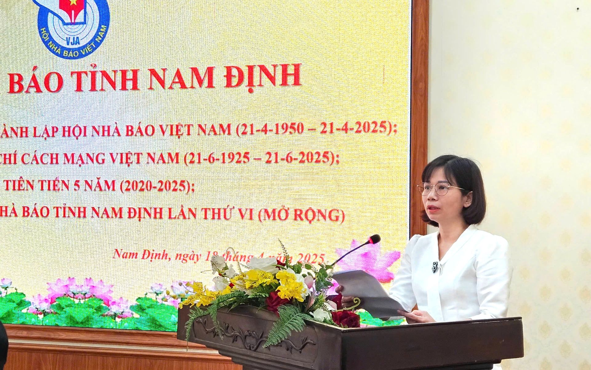Phó Tổng Biên tập Báo Nam Định, Phó Chủ tịch Hội Nhà báo Nam Định, Vũ Thị Minh