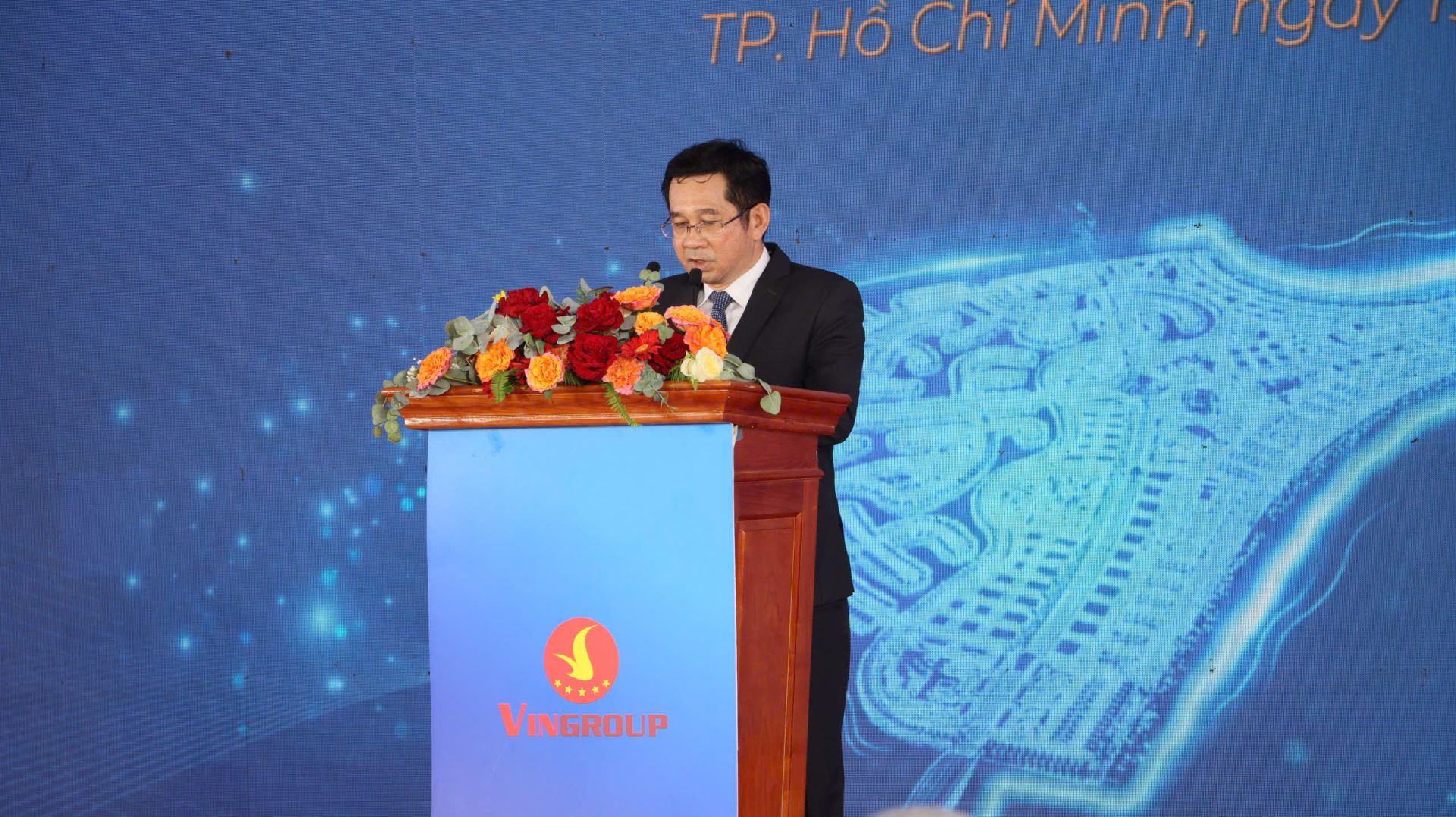 ông Dương Ngọc Hải, Phó Chủ tịch thường trực UBND TP. Hồ Chí Minh phát biểu tại buổi lễ ông Dương Ngọc Hải, Phó Chủ tịch thường trực UBND TP. Hồ Chí Minh phát biểu tại buổi lễ
