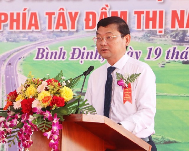 Ông Nguyễn Tự Công Hoàng phát biểu tại Lễ Khánh thành dự án. Ảnh: BTC Ông Nguyễn Tự Công Hoàng phát biểu tại Lễ Khánh thành dự án. Ảnh: BTC