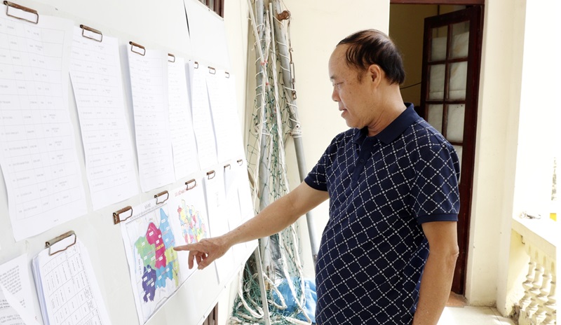 Cử tri tại Khu phố Mới, phường Hồ nghiên cứu phương án sắp xếp đơn vị hành chính cấp xã Cử tri tại Khu phố Mới, phường Hồ nghiên cứu phương án sắp xếp đơn vị hành chính cấp xã