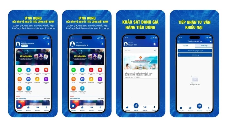 Người tiêu dùng có thể gửi khiếu nại tới Hội Bảo vệ người tiêu dùng Việt Nam qua ứng dụng "Người tiêu dùng" trên điện thoại, máy tính bảng