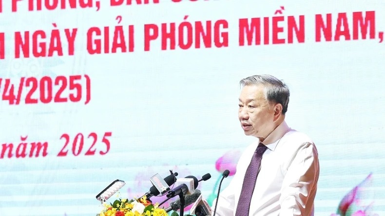 Tổng Bí thư Tô Lâm phát biểu tại buổi gặp mặt. (Ảnh: Thống Nhất/TTXVN) Tổng Bí thư Tô Lâm phát biểu tại buổi gặp mặt. (Ảnh: Thống Nhất/TTXVN)