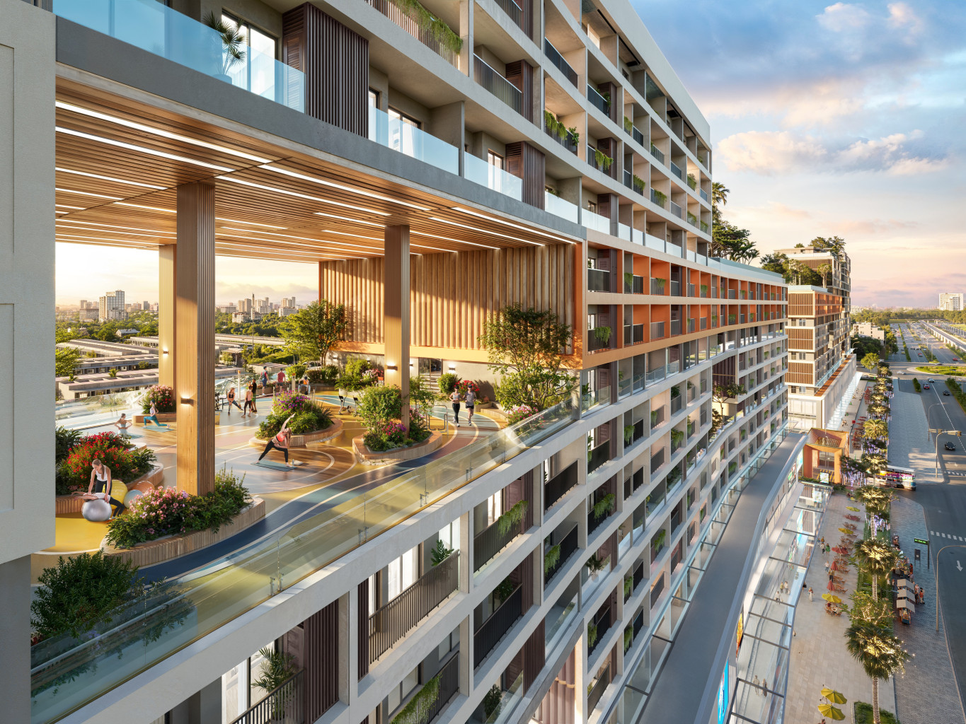 Hệ tiện ích “all – in – one” nằm trong long môn, cư dân tận hưởng không gian sống hoàn hảo, từ giải trí tới mua sắm Hệ tiện ích “all – in – one” nằm trong long môn, cư dân tận hưởng không gian sống hoàn hảo, từ giải trí tới mua sắm