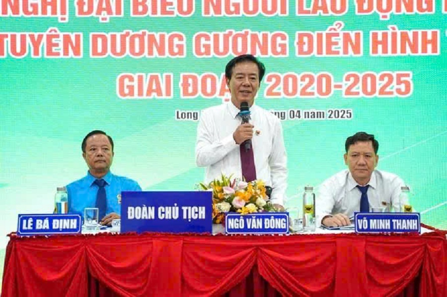 Tổng Giám đốc Công ty CPPB Bình Điền Ngô Văn Đông phát biểu tại Hội nghị.