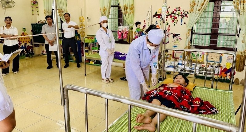 Diễn tập điều tra, xử lý ngộ độc thực phẩm bếp ăn tập thể trong trường học tại Yên Định Diễn tập điều tra, xử lý ngộ độc thực phẩm bếp ăn tập thể trong trường học tại Yên Định