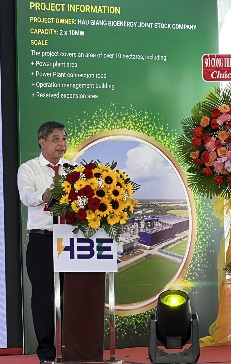 Ông Đồng Văn Thanh - Bí thư Tỉnh ủy Hậu Giang phát biểu tại Lễ khánh thành Ông Đồng Văn Thanh - Bí thư Tỉnh ủy Hậu Giang phát biểu tại Lễ khánh thành