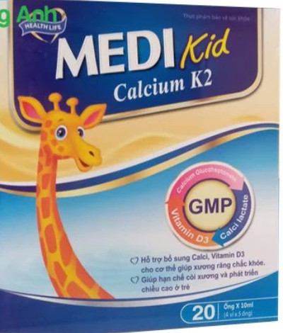 Sản phẩm Medi Kids Calcium K2. Sản phẩm Medi Kids Calcium K2.