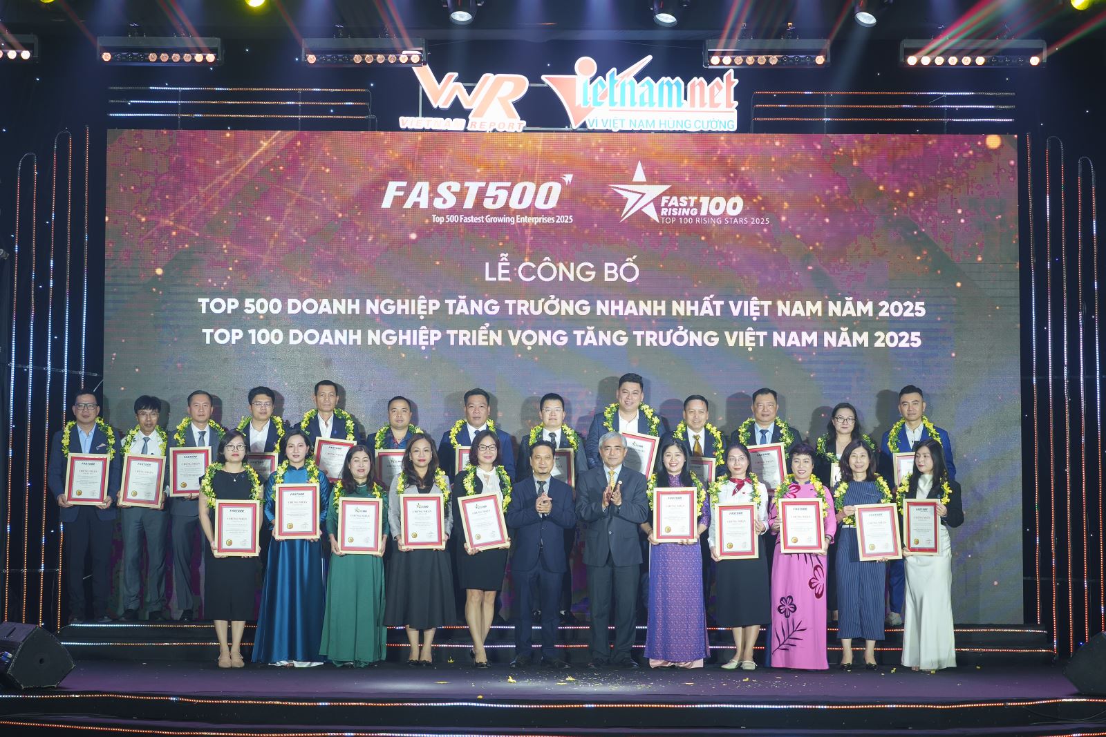 Các doanh nghiệp nhận giải thưởng tại Lễ công bố