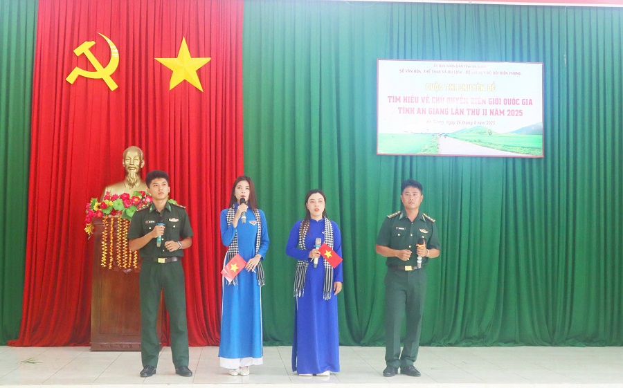 Phần dự thi của Đồn Biên phòng cửa khẩu quốc tế Tịnh Biên và xã An Nông