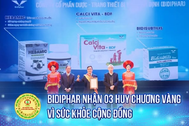 Ngay đầu năm 2025, Bidiphar đã có 3 sản phẩm đạt HCV. Ảnh: VH