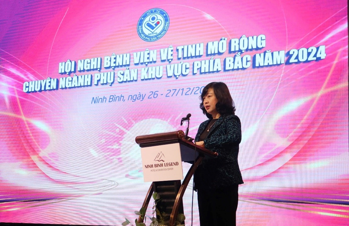 Bộ trưởng Bộ Y tế Đào Hồng Lan đánh giá cao vai trò của Bệnh viện Phụ sản Trung ương trong công tác chỉ đạo tuyến giai đoạn 2023 - 2024, tại Hội nghị Bệnh viện vệ tinh mở rộng chuyên ngành Phụ sản khu vực phía Bắc năm 2024 Bộ trưởng Bộ Y tế Đào Hồng Lan đánh giá cao vai trò của Bệnh viện Phụ sản Trung ương trong công tác chỉ đạo tuyến giai đoạn 2023 - 2024, tại Hội nghị Bệnh viện vệ tinh mở rộng chuyên ngành Phụ sản khu vực phía Bắc năm 2024