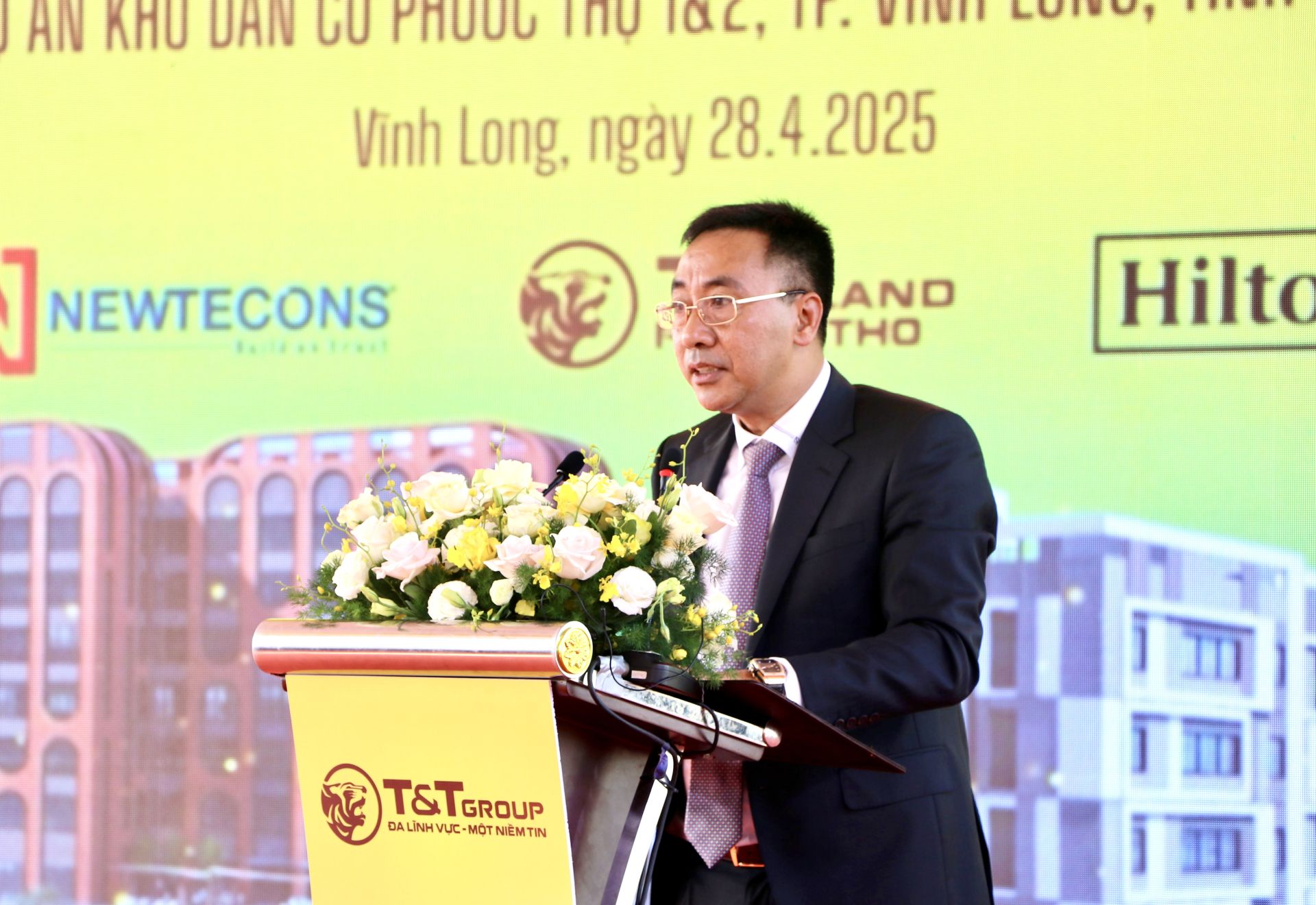 Ông Nguyễn Anh Tuấn, Phó Tổng Giám đốc Tập đoàn T&T Group phát biểu tại sự kiện