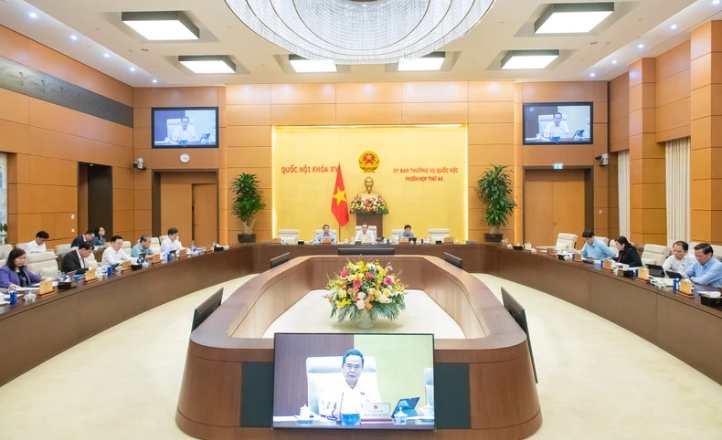 Quang cảnh phiên họp chiều 28/4. (Ảnh: Media Quốc hội)