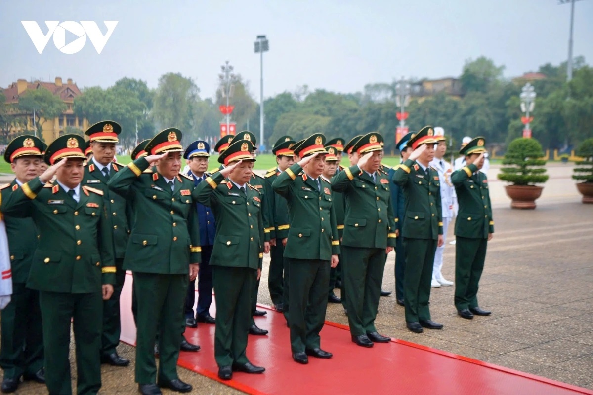 Đoàn đại biểu Quân ủy Trung ương, Bộ Quốc phòng vào Lăng viếng Chủ tịch Hồ Chí Minh