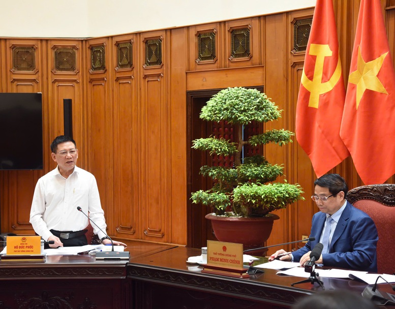 Phó Thủ tướng Chính phủ Hồ Đức Phớc phát biểu - Ảnh: VGP/Nhật Bắc Phó Thủ tướng Chính phủ Hồ Đức Phớc phát biểu - Ảnh: VGP/Nhật Bắc