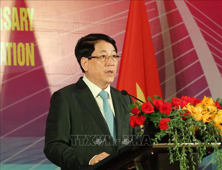 Chủ tịch nước Lương Cường phát biểu chào mừng - Ảnh: TTXVN