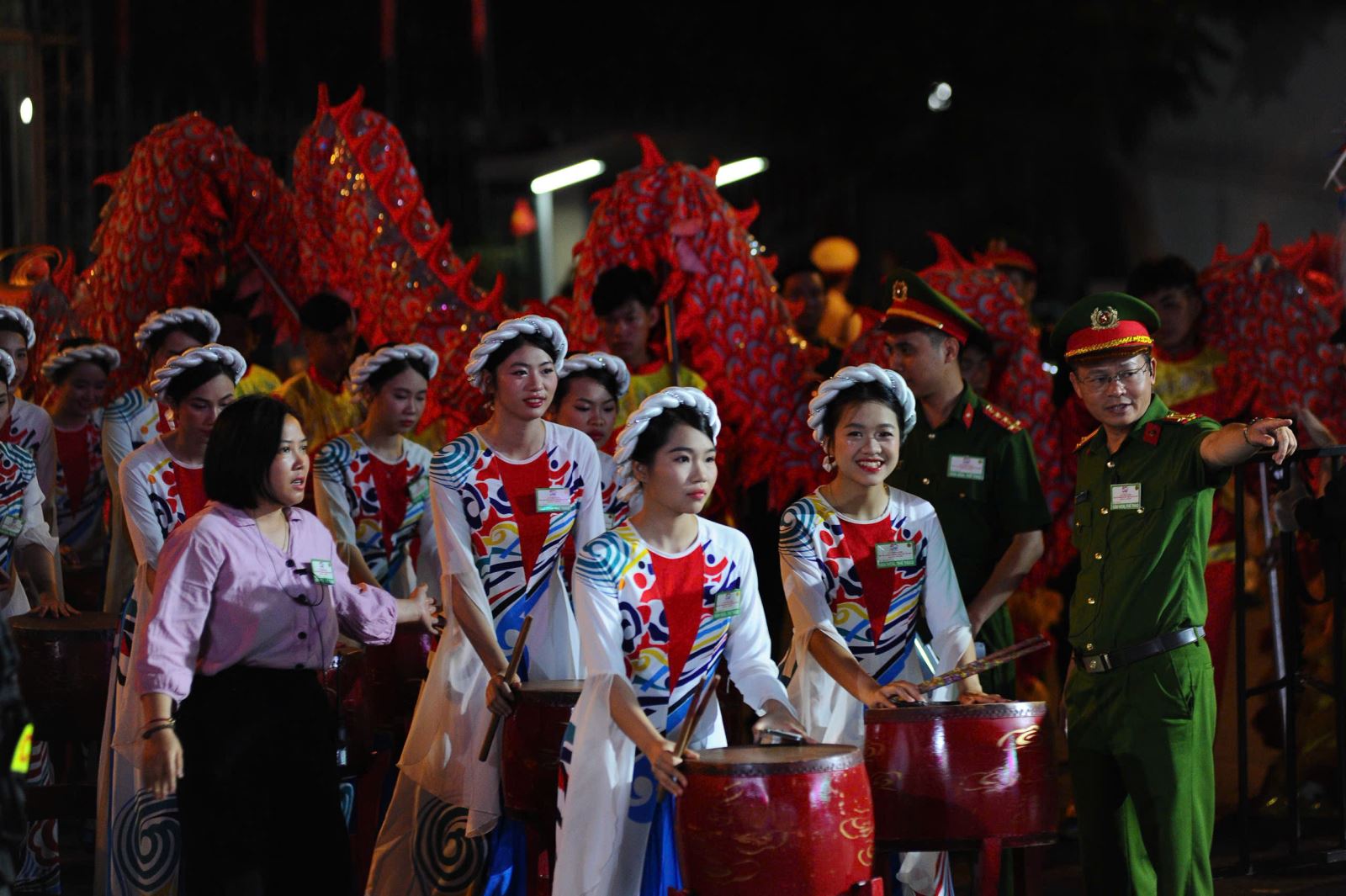 Những nữ học viên của Học viện cảnh sát Nhân dân khá vui vẻ