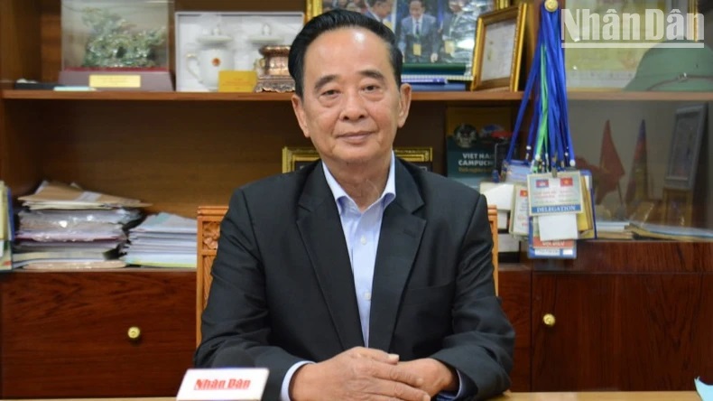 Ông Sim Chy, Chủ tịch Hội Khmer-Việt Nam tại Campuchia