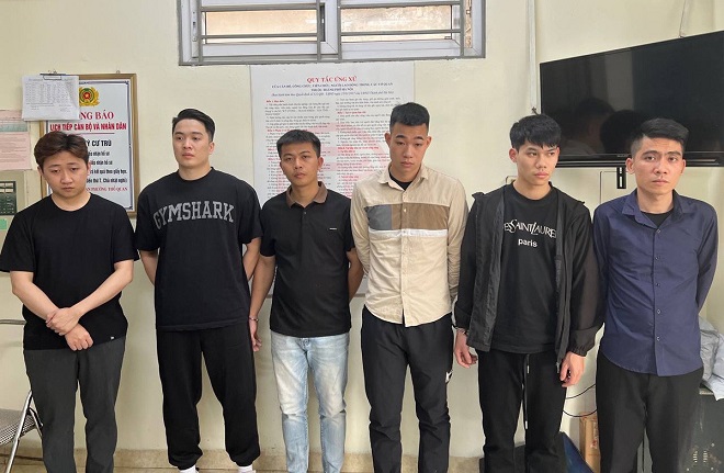 Nhóm đối tượng bị bắt giữ