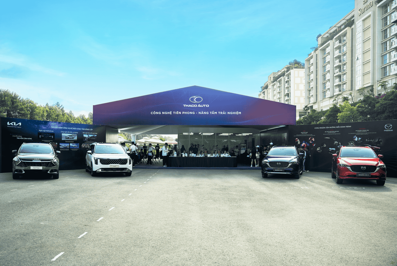 Các mẫu xe SUV thế hệ mới phục vụ khách hàng lái thử tại sự kiện