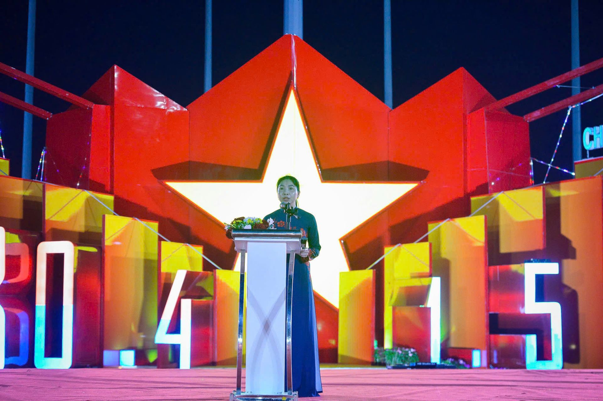 Bà Trần Thị Thu Hiền, Phó Giám đốc Sở Văn, Thể thao và Du lịch tỉnh Bà Rịa – Vũng Tàu phát biểu tại sự kiện